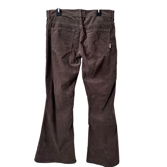 Mother The Curfew Wide Leg Corduroy Pants/Jeans Light Grey/Brown Size 29 - Picture 11 of 11